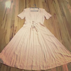 Vintage 90s dress, lovely gingham crepe